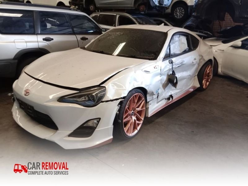 Toyota 86 2012 White Wrecking