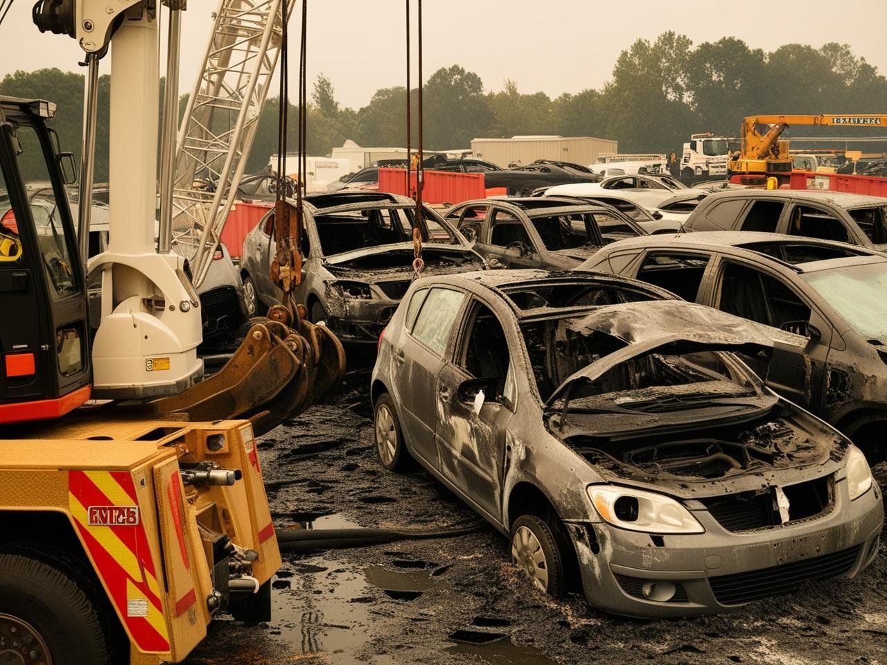 Fire or Flood-Damaged Cars Removal